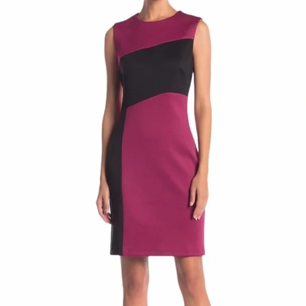 Alexia Admore Laura Color Block Sheath Dress Size S - Picture 1 of 6